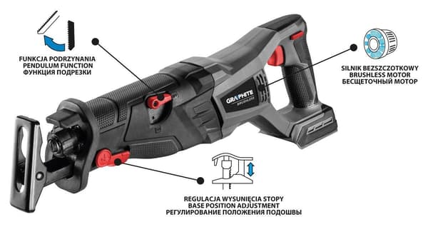 Graphite 58G096 Power Pole Saw 2.64 kg