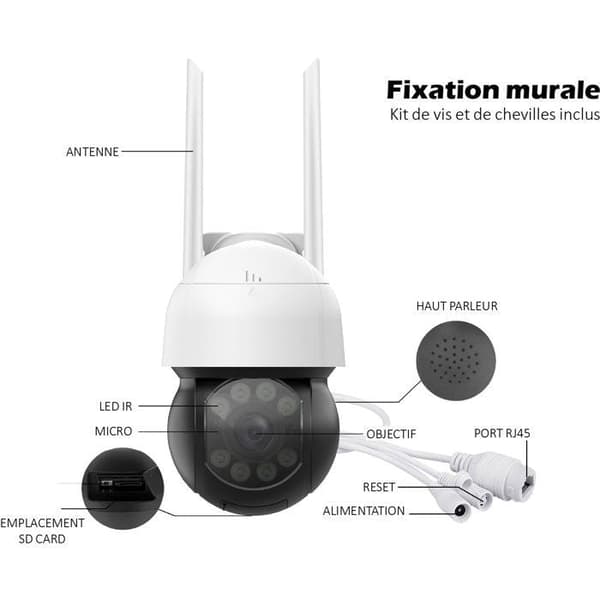 KYF Motorized Outdoor Camera - 6MP - Includes 16GB SD Card