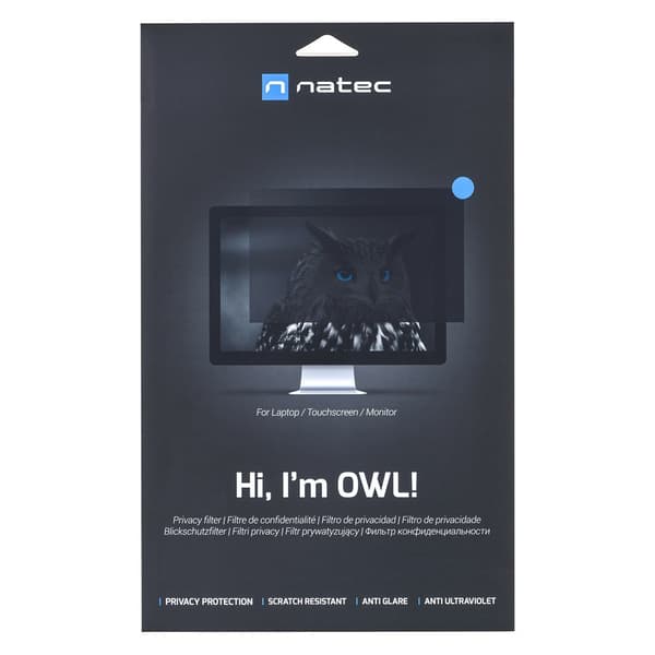 NATEC Owl Privacy Filter for 17.3" Display - 16:9