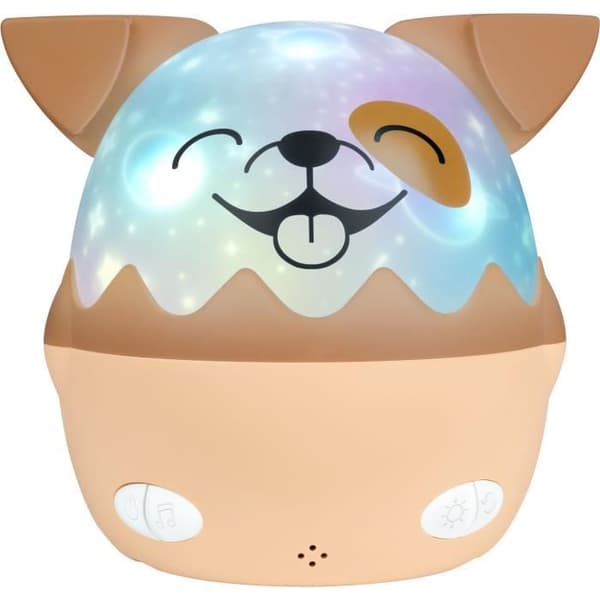 BIGBEN - Musical Night Light - Dog - 360° Projection - Remote Control