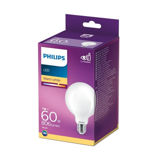 Philips LED Classic Lamp 60W E27 Warm White
