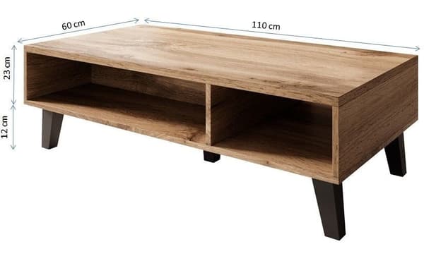 Cama NORD Coffee Table 110 cm Wotan Oak/Anthracite