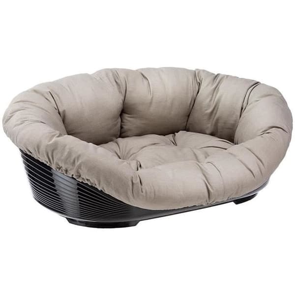 2-Seater Sofa Basket - Grey - Plastic - Removable Cover - Detachable Padding