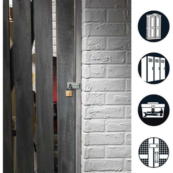 MASTER LOCK Door Hasp and Keyed Padlock Pack - 140703EURD