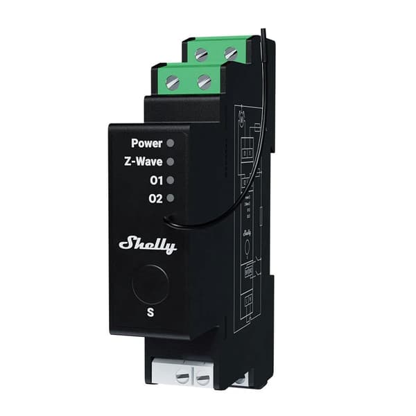 Intelligent DIN-Rail Controller - Z-Wave SHELLY Wave Pro Shutter LR