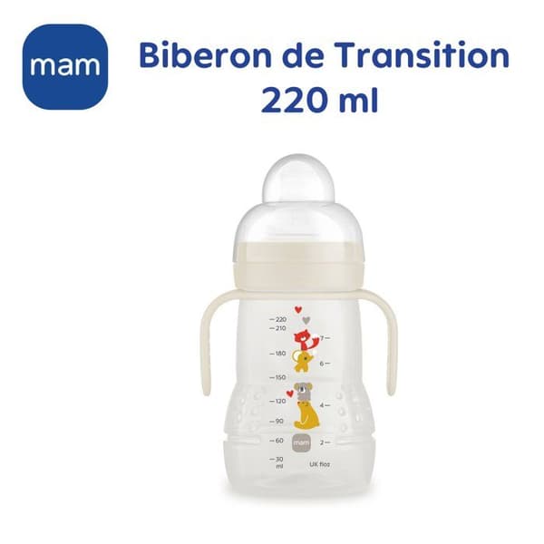 MAM Transition Bottle 220 ml Green Drop - 4 Months+