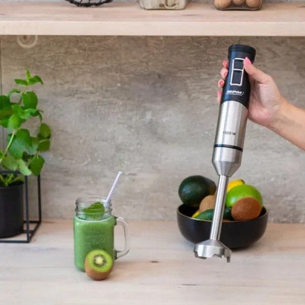 MPM Hand Blender 1500W 9-Speed Black