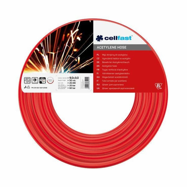 CELLFAST Acetylene Hose 9x3mm 50 m