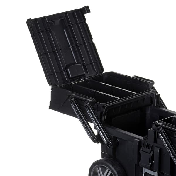 Keter CANTILEVER Job Box 57 L on Wheels Black
