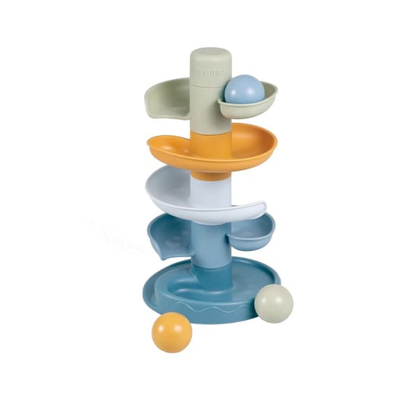Little Dutch Spiral Tower Blue - 5 Sections - Includes 3 Balls