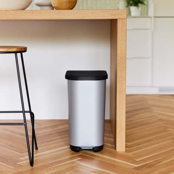 redHO Ribo Silver Pedal Bin 35 L
