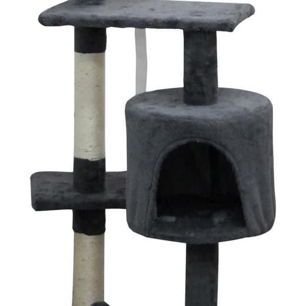 JASPER Cat Tree - 40 x 40 x 114 cm - 3 Platforms, 1 Hideaway, Scratching Posts
