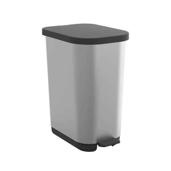 redHO Ribo Silver Pedal Bin 35 L