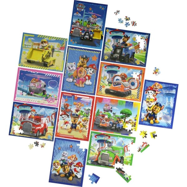 Paw Patrol Puzzle Pack 12 Puzzles 24,48, 100 Pieces