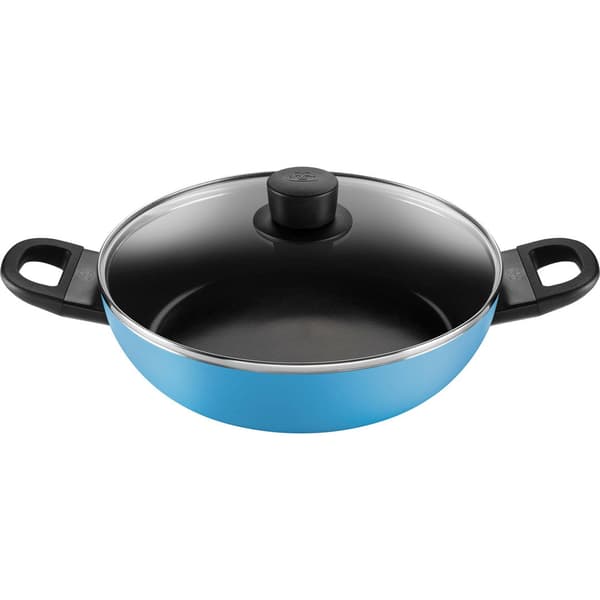 BALLARINI CAPRERA Deep Frying Pan 28CM with Lid Blue