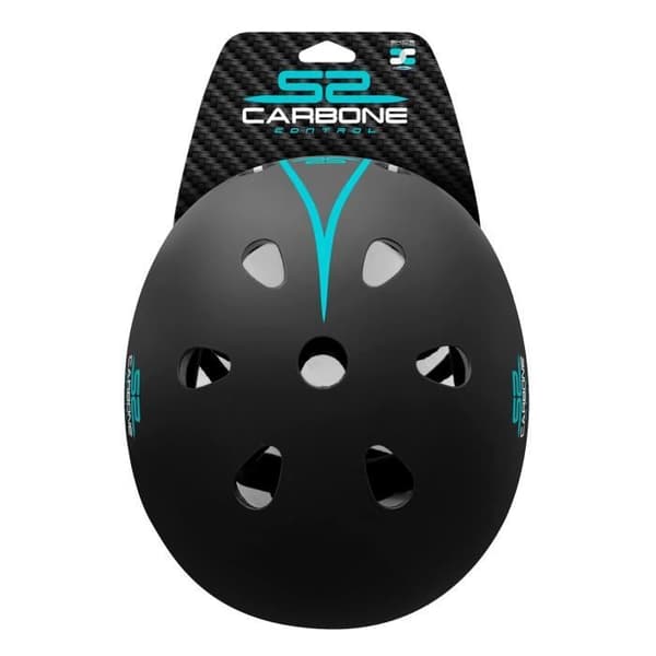 STAMP Skate Helmet - SKIDS CONTROL CARBON - Adjustable Size - EPS/ABS - Child