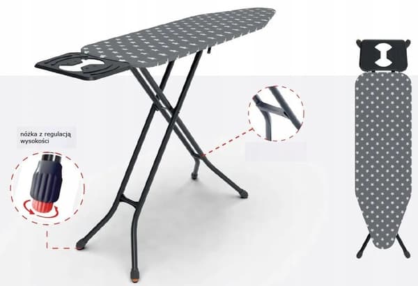 PROMIS Ironing Board 120x38cm PKD50 STAR Adjustable Stability