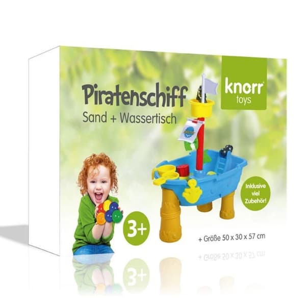 KnorrToys Sand and Water Table Pirate Ship