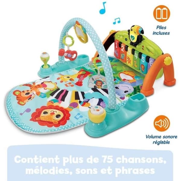 VTECH BABY Evolving Tap Tap Piano Play Mat - Multicolor