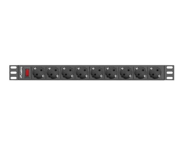Lanberg 19" PDU Power Strip 1U 9x Schuko