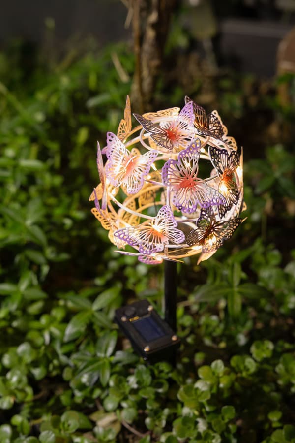 GALIX Solar-Powered Butterfly Cloud Decoration - G2623 - 24 Micro LEDs - 3 Lumens