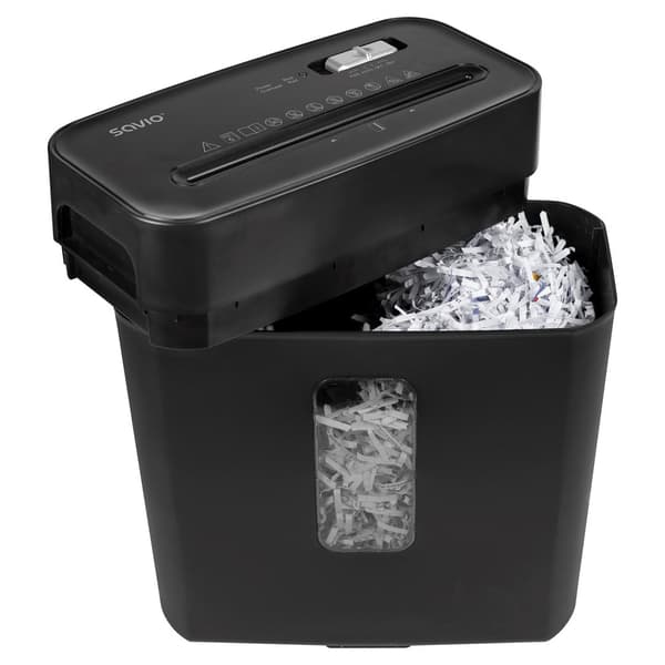 Savio ND-01 Paper Shredder - Cross Shredding 72 dB Black