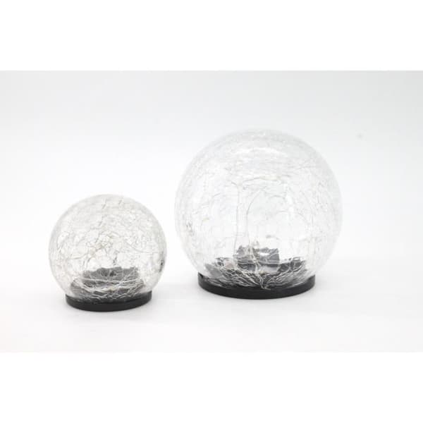 GALIX Solar Sphere - Shattered Glass Effect - Ø 15 cm - 25 White LEDs