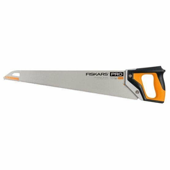 Fiskars Pro PowerTooth Hand Saw 55 cm Black Silver Yellow