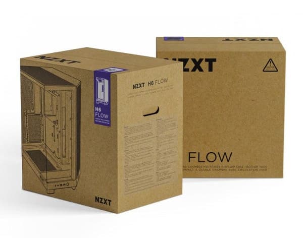NZXT H6 Flow Midi Tower Case Black - CC-H61FB-01