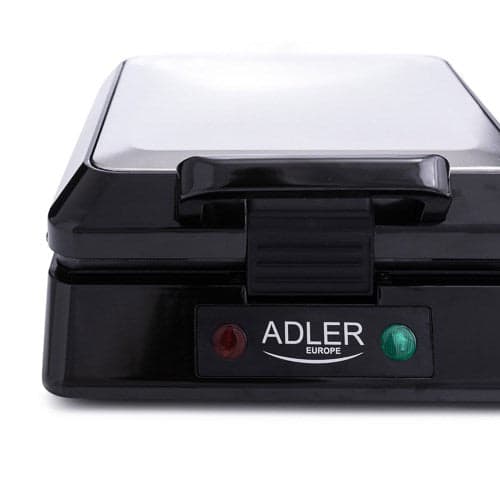 Adler Waffle Maker 1500W for 4 Waffles Black Grey AD 3036
