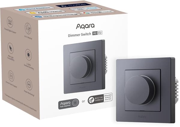 Aqara Dimmer Switch H2 EU - Grey (KD-R01D-G)