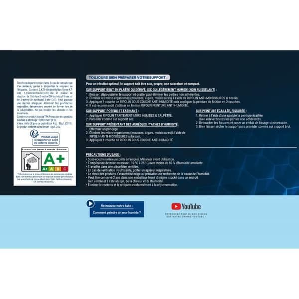Ripolin White Matt Damp-Proof Undercoat - 2.5 L