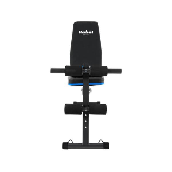 REBEL ACTIVE Inclined Training Bench with Leg Locks and Elastic Bands
