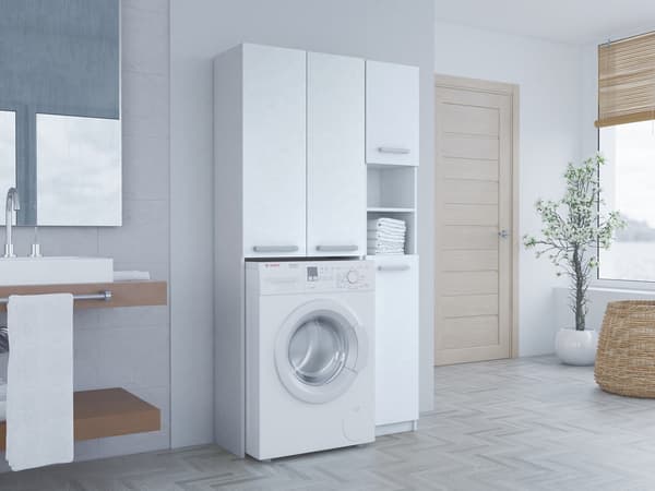 Topeshop MARPOL DD Bathroom Storage Cabinet - White - Model: MARPOL DD