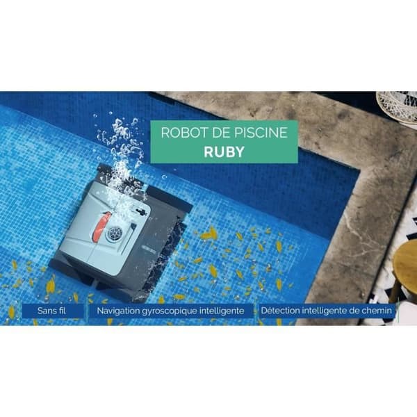 Bestway Pool Robot - Ruby - Autonomous - Cleans Bottom, Walls and Waterline - Up to 32 m²