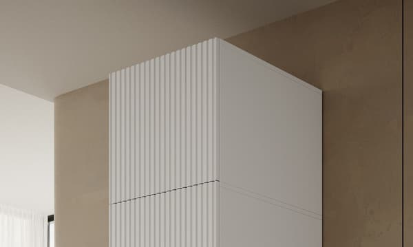 Wardrobe PAFOS 1D BASE 45x55 5x45 White Matt