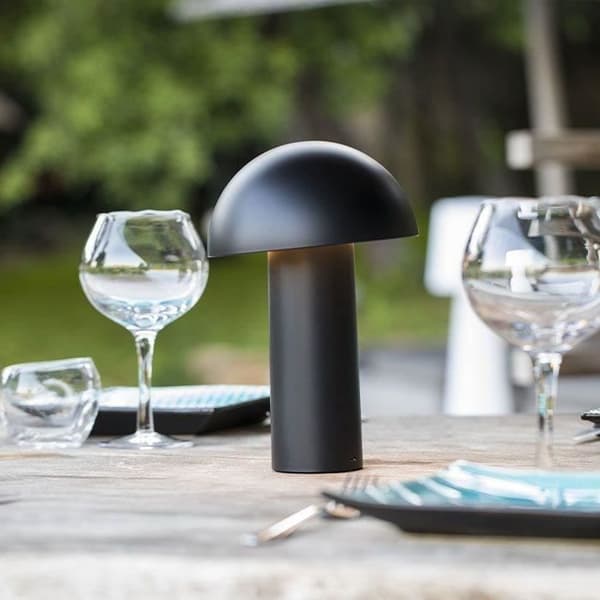 LUMISKY Wireless Table Lamp - TOD BLACK - H28 cm - Adjustable Head - Warm White LED
