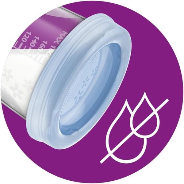 Storage Containers - PHILIPS AVENT - Breast Milk - 10 Containers 180 ml + 2 Adapters