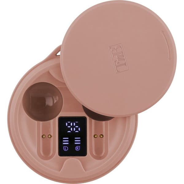 T'nb Shiny 2 TWS Wireless Earbuds - Charging Case - Bluetooth - 20-Hour Battery - Pink