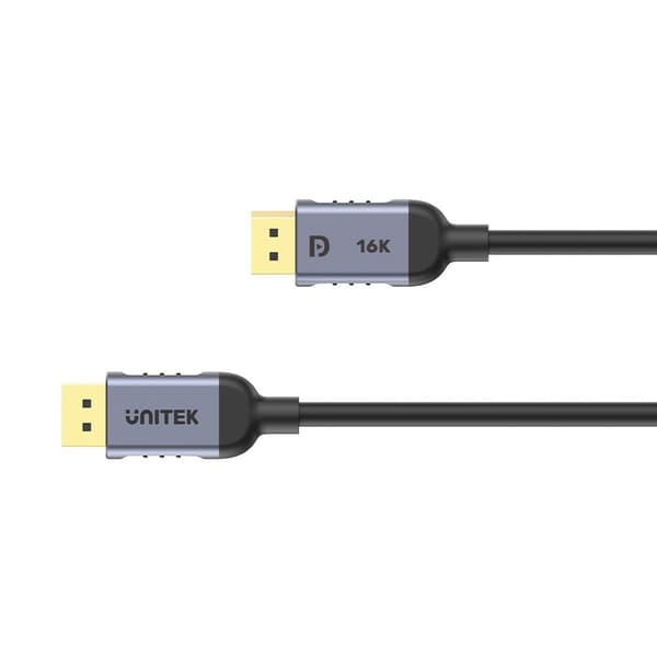 UNITEK C1628GY01-5 M - DisplayPort Cable - Black Grey