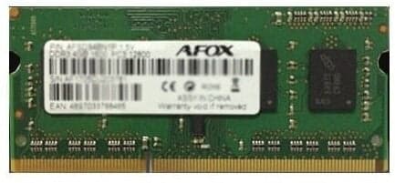 AFOX SO-DIMM DDR3 8GB Memory Module 1600 MHz LV 1.35V