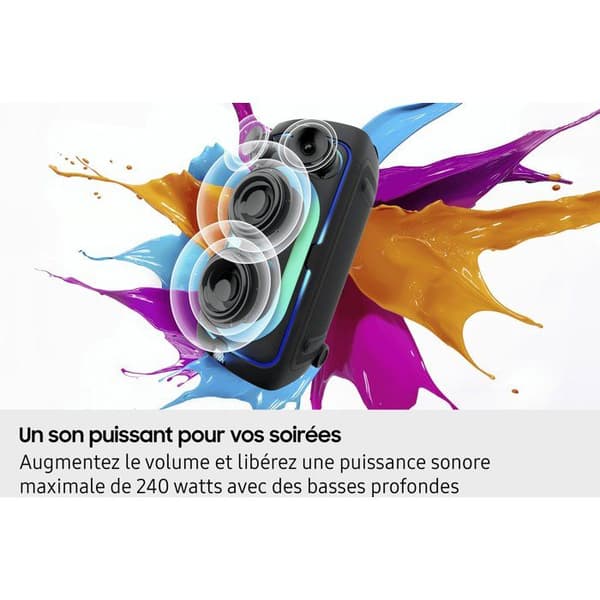 SAMSUNG Speaker - MX-ST50F/XE - 240W - Bluetooth - 18h Battery - Black