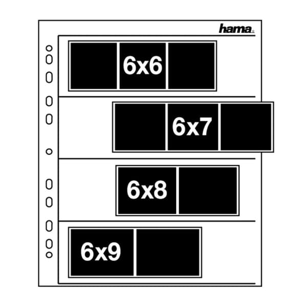 Hama Negative Sheets 60/70 mm 100 Pcs for Ring Binders Perg.60/70Mm 100Pcs