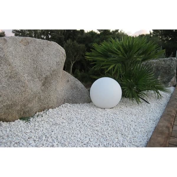 LUMISKY LED Outdoor Wired Light Sphere - White BOBBY - Ø50cm E27 Base