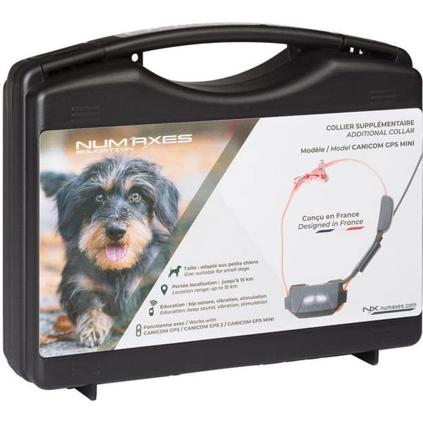 NUM'AXES GPS Mini Dog Tracking Collar - Training Function - Orange