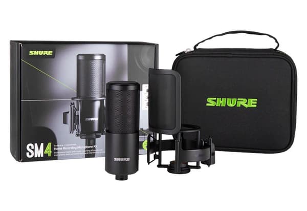 Shure SM4-K-KIT Condenser Microphone with Popfilter and Case