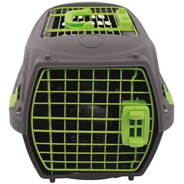 M.PETS ECO GIRO Dog Carrier Plastic Cage Size M Grey