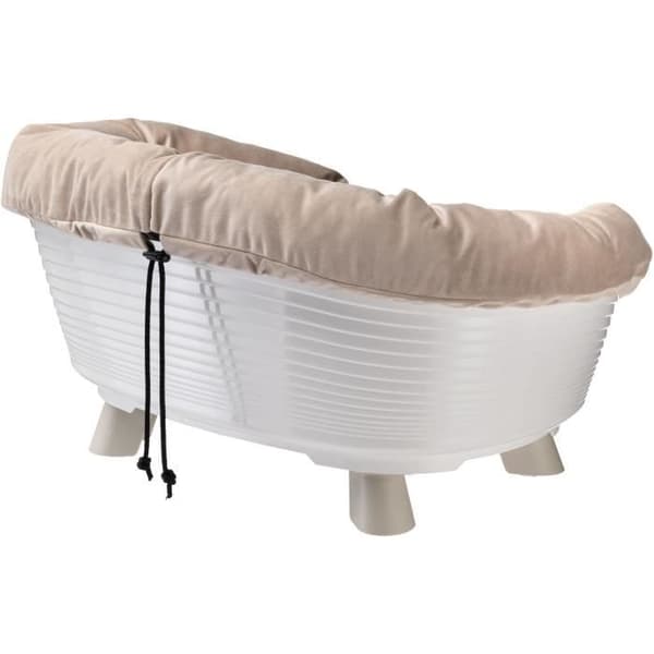 FERPLAST White Cushion Basket - Size M - 64 x 48 x 25 cm