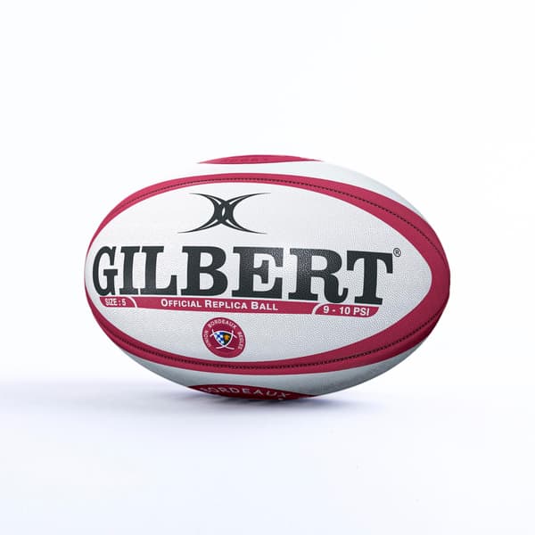 GILBERT Bordeaux UBB Replica Rugby Ball Size 5