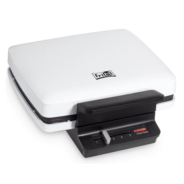 Fritel WA1230 Compact Waffle Maker White/Black - For Traditional Belgian Waffles